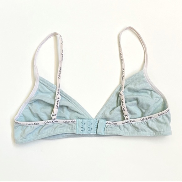 Calvin Klein blue teal striped matching bra top - Picture 5 of 8